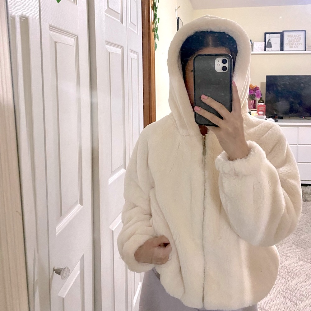 Fur Jacket with Hood